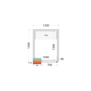 Cold Room Panels 80 mm - CR 120x150x220