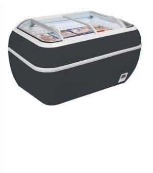 Antracite Supermarket Freezer - TWIN HEAD A-F