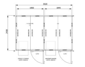 KIDE paariskamber Modular monoblock agregaatidega, riiuliteta