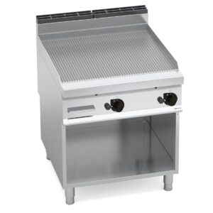 Gaasi-plaatgrill Bertos Maxima 900, ribiline plaat – 860 mm