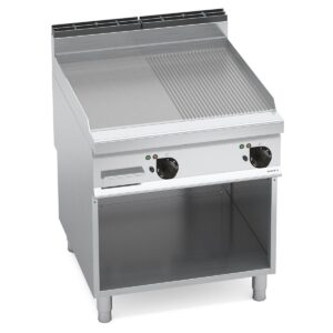 Elektriline plaatgrill Bertos Maxima 900, sile/ribiline plaat – 860 mm