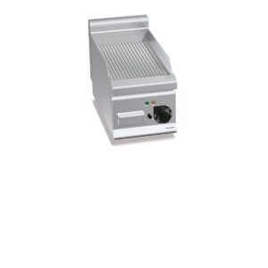 Elektriline plaatgrill Bertos Plus 600, ribiline plaat – 380 mm