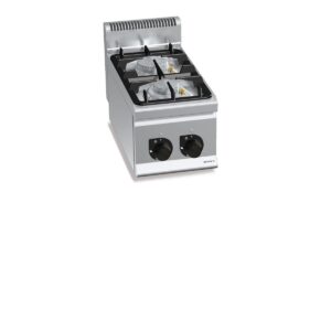 Gaasipliit Bertos Plus 600, 2 põletiga – 380 mm