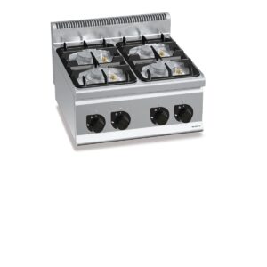 Gaasipliit Bertos Plus 600, 4 põletiga – 680 mm