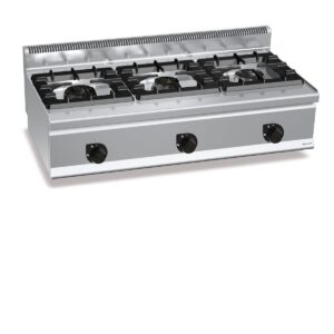 Gaasipliit Bertos Plus 600, 3 põletiga – 1290 mm
